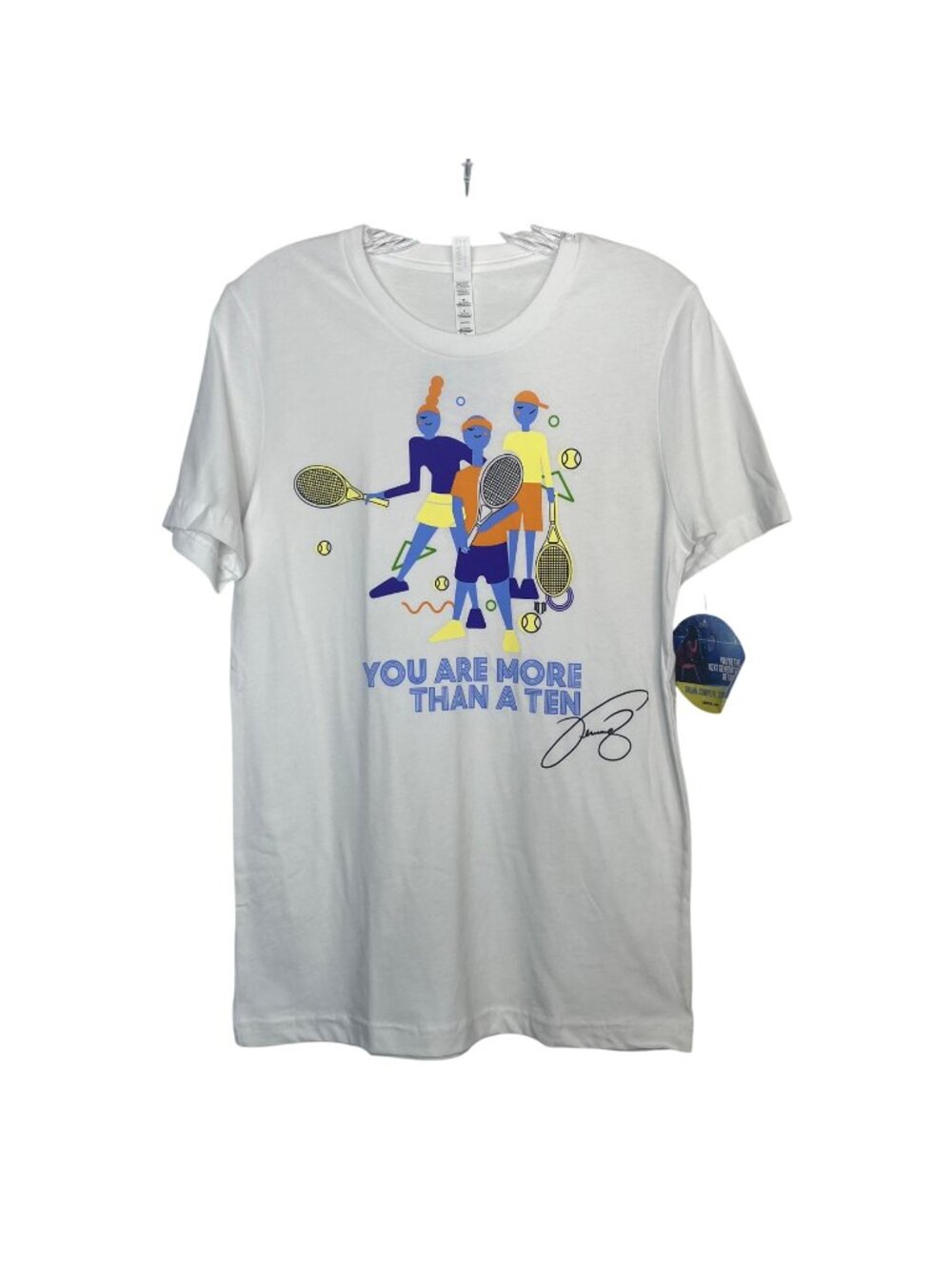 Bella Canvas Tennis Graphic Tshirt You Are More Than A Ten Size Small White New